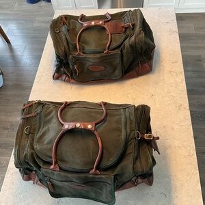 Vintage Orvis Battenkill -Two large classic canvas duffels